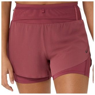Asics Fujitrail Elite Short Laufshorts f&uuml;r Damen | rot