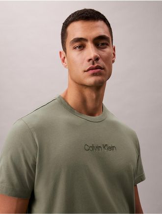 Calvin Klein Mens Calvin Klein Logo Sleep T-Shirt - Green - XL