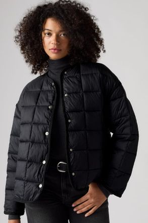 Levi's Poppy Quilted Puffer Jacket - Donna - XS - Nero / Anthracite Night