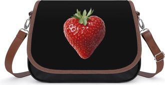 Generic Strawberry Fashion Womens Crossbody Bags Novelty Handbag Shoulder Bag Purse