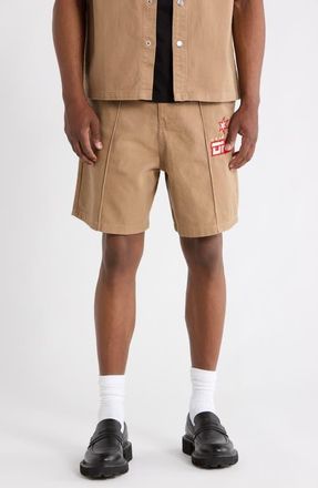 Criminal Damage Star Logo Shorts in Stone at Nordstrom, Size X-Large