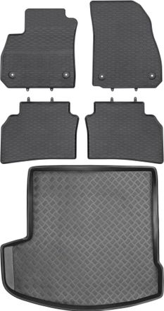 OEM Opel Insignia B Kombi A Partir De 2017 Set - Alfombrillas De Goma Para Coche + Alfombrilla Para Maletero