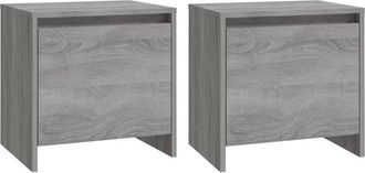 vidaXL Bedside Cabinets 2 pcs Grey Sonoma 45x34x44.5 cm Engineered Wood vidaXL