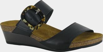 Naot Womens Kingdom Wedge Slide Sandal In Black Jet