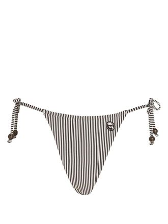 Karl Lagerfeld Ikon bikini bottoms - women - Polyester/Fabric/Nylon - L - Black