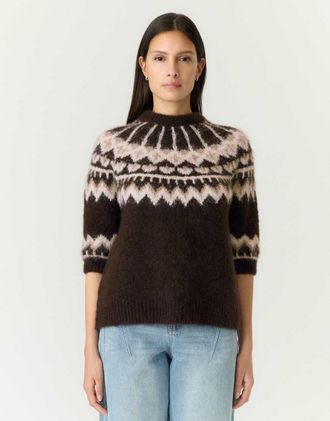 Vero Moda pullover lavorato a maglia in marrone caraffa