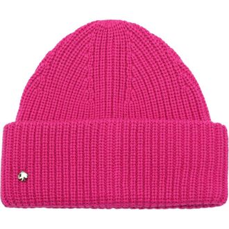 Kate Spade New York spade cuff beanie in Marker Pink at Nordstrom Rack