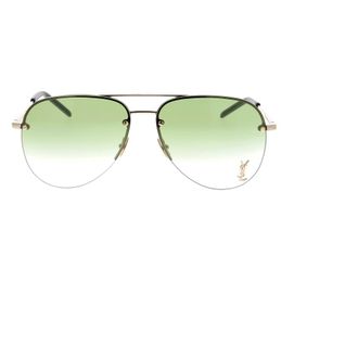 Saint Laurent 59mm Flat-top zonnebril - unisex - Accessoires - Geel - Maat: ONE Size