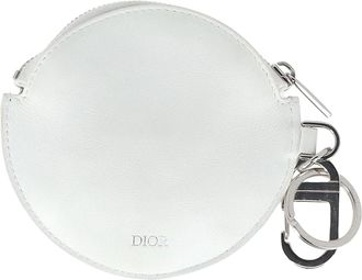 Dior Pre-owned Womens x Daniel Arsham Basketball Zip Coin Case in White Leather - Ecru - One Size