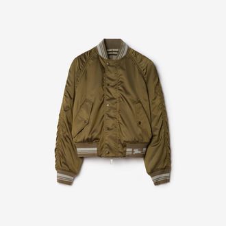 Burberry Reversible Nylon Bomber Jacket
