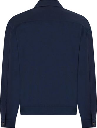 Miu Miu Womens Mohair Blend Jacket Navy Virgin Wool