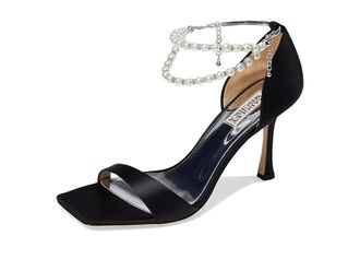 Badgley Mischka Loretta Womens Sandals Black : 5.5 M, Leather