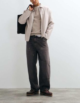 Carhartt Work in Progress OG Double Knee - Jeans ampi lavaggio marrone tabacco con ginocchio doppiato