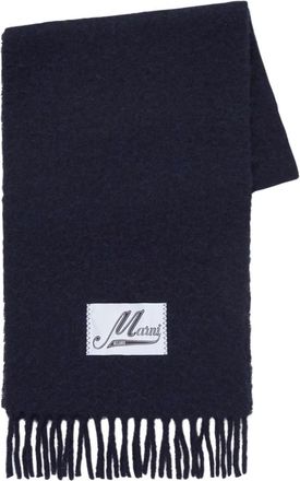 Marni Alpaca Sjaal - Dames - Wintersjaals - Blauw - ONE Size - Wol - Accessoires