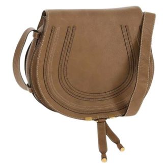 Chlo&eacute; Pre-owned Cross Body Bags, female, Brown, Size: ONE SIZE Pre-owned Leather Shoulder Bag