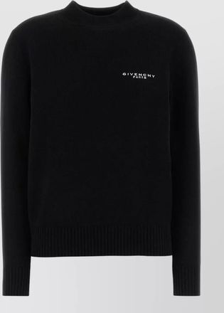 Givenchy ribbed cuff and hem wool blend pullover