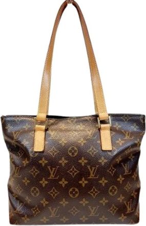 Louis Vuitton Pre-owned Shoulder Bags, female, Brown, Size: ONE SIZE Pre-owned Cabas Piano Monogram Tote Bag