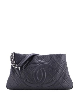 Chanel Timeless CC Expandable Quilted Caviar Medium tote bag - Black