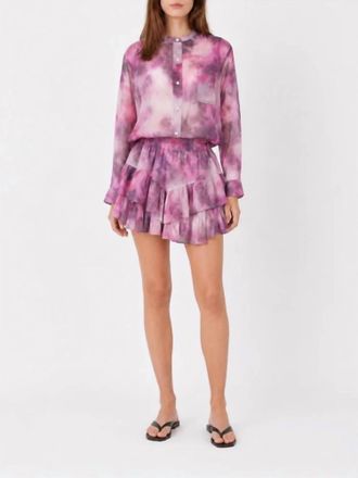 Isabel Marant Jocadia Shorts In Pink Tie Dye