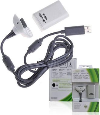 Trade Shop Trade Shop - Batteria Battery Pack 4800 Mah Per Joystick Joypad Controller Per Xbox 360