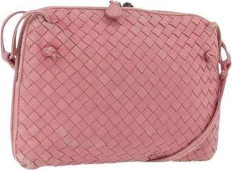 Bottega Veneta Pre-owned Vintage Schoudertas - Dames - Vintage Schoudertas - Roze - ONE Size - Leer - Vintage