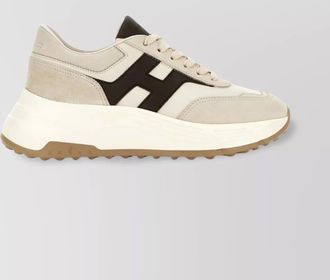 Hogan suede and nappa leather sneakers