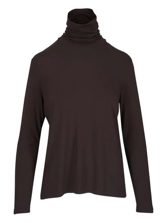 Majestic Filatures roll-neck long-sleeved top - Bruin