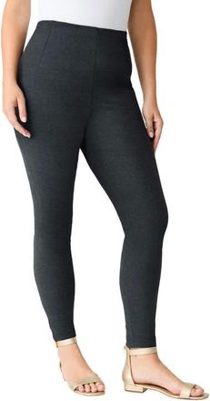 Roaman's Side Pocket Essential Legging in Heather Charcoal at Nordstrom, Size 40
