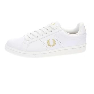 Fred Perry Sneakers, male, White, Size: 10 1/2 US Sneaker in pelle e gomma