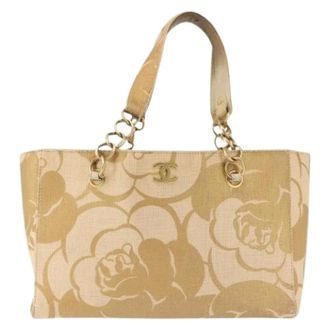 Chanel Pre-owned Tote Bags, female, Beige, Size: ONE SIZE Pre-owned Vintage Tote Bag