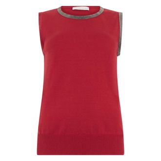 Fabiana Filippi Sleeveless Top - female - Fabiana Filippi - Sleeveless Tops - Red - L - Tops