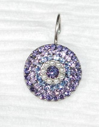 Mariana Womens Electric Earrings In Blue / Lavender/ Pearl