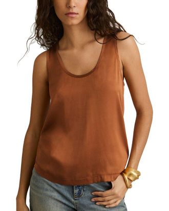 Reiss Ruby Silk-Blend Front Cami