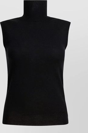 Sportmax wool mock neck sleeveless top