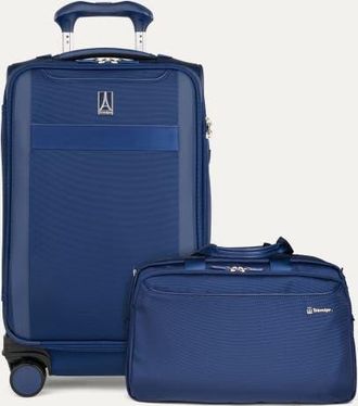 Travelpro Versapack + Softside 21 Carry On & Underseat Travel Tote Bag Luggage Set in Estate Blue at Nordstrom
