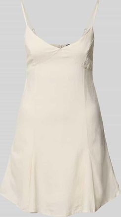 Review Ausgestelltes Minikleid Leinen-Anteil in Offwhite, Größe XL