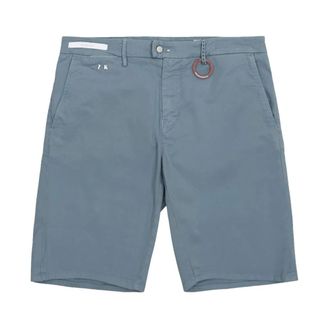 Sartoria Tramarossa Korte Broeken, Heren, Blauw, W34, Linnen, Linnen Short