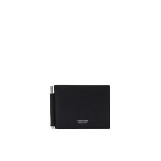 Tom Ford Soft Grain Leather Money Clip Wallet - male - Tom Ford - Wallets & Cardholders - Black - ONE SIZE - Accessories