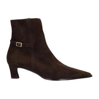 Notre-V Schoenen, Dames, Bruin, 41 EU, Wol, 16435 Enkellaarsjes