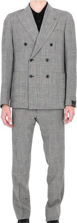 Tagliatore Montecarlo Double-breasted Suit - Heren - Business pakken - Grijs - XL - Wol - Kostuums