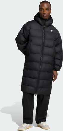 adidas Originals giacca lunga regen nera-Nero