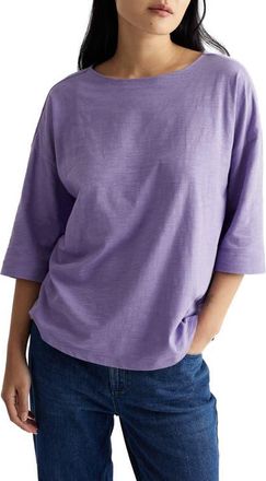 Seasalt Cornwall Tremayne Quay Organic Cotton Top in Bellflower at Nordstrom, Size 18 Us