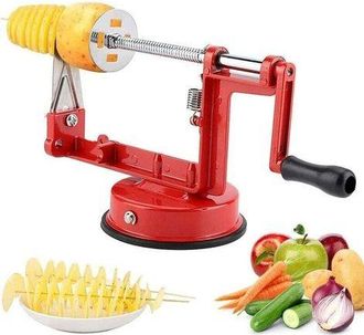 OEM Cortador En Espiral, Cortador De Patatas De Acero Inoxidable, Cortador De Patatas Fritas, Pelador De Patatas, Descorazonador De Frutas, Rebanador Con 