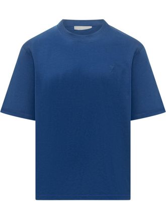 Ami Blue Crew Neck T-Shirt