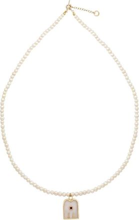 Doroth&eacute;e Sausset Kristalparelketting Thali Hanger - Dames - Kettingen - Wit - ONE Size - Accessoires