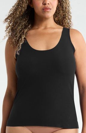 Nordstrom Invisible Edge Tank in Black at Nordstrom, Size 1X