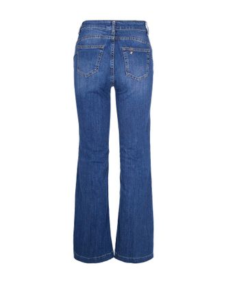 Liu Jo Flared Stretch Denim Jeans - Blue