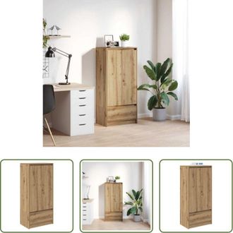 vidaXL vidaXL Armadio in legno tecnico - Armadio con Cassetto Rovere Artigianale 55,5x34x119,5 cm
