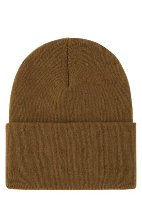 Carhartt Work in Progress Unisex Biscuit Acrylic Beanie Hat Hamiltonbrown Cuffie