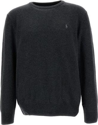 Polo Ralph Lauren Dark Grey Wool Crewneck Sweater